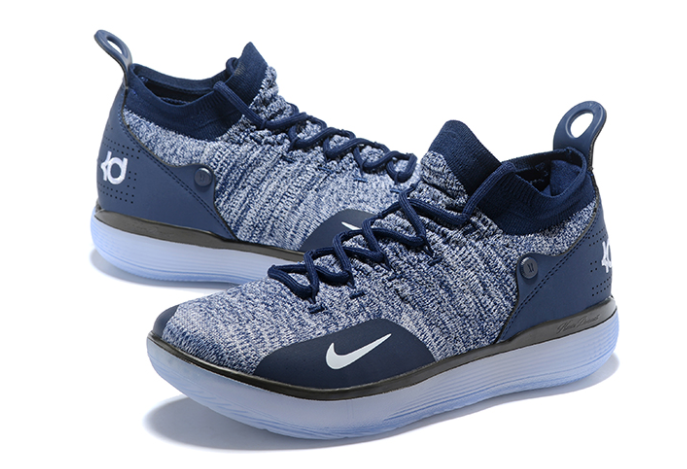 Nike KD 11 Navy Blue White Shoes - Click Image to Close